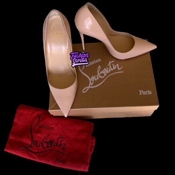Christian Louboutin So Kate Ballerina 120mm Patent Leather Red Bottoms Size 8 - Picture 12 of 12